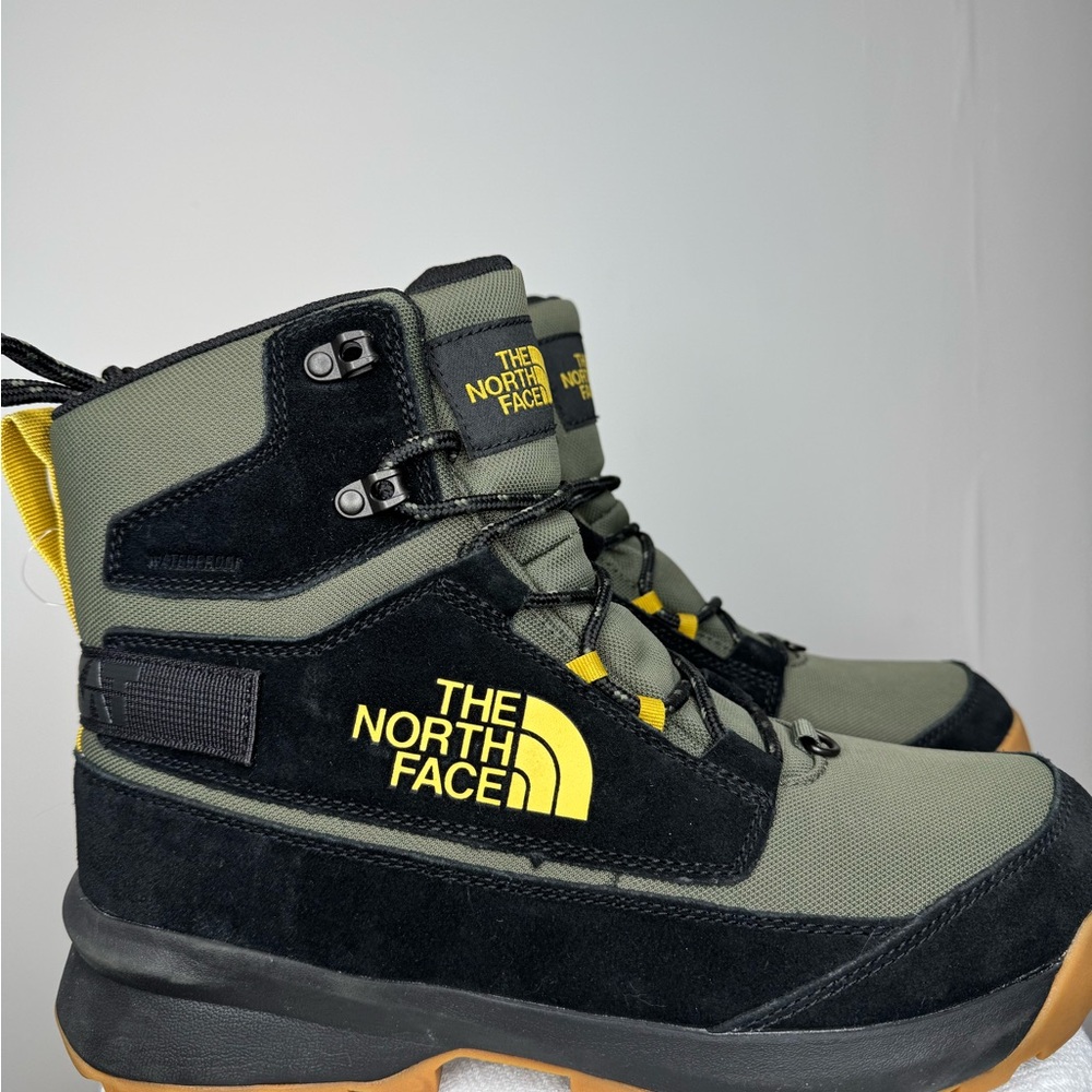 The North Face Black and Yellow High-Top Athletic Shoes